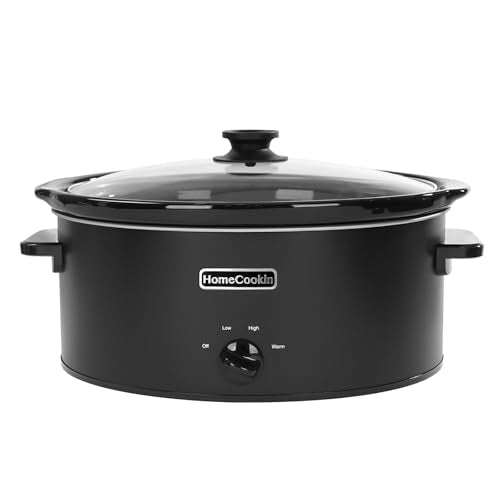 7 Quart Slow Cooker Oval Manual Pot Food Warmer with 3 Cooking Settings