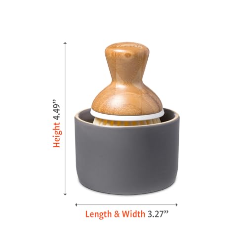 Bubbly Palm Brush & Ceramic Soap Dispenser