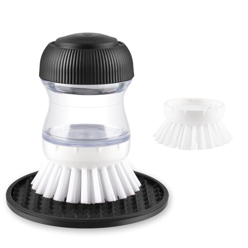 Soap Dispensing Palm Brush Set