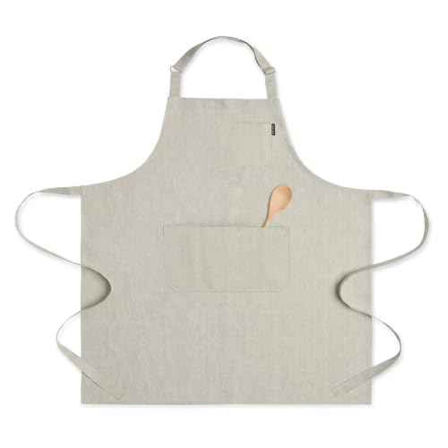 100% Pure Linen Apron Natural