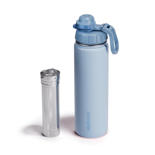 Vessence 24 Oz Stainless Steel Tea Infuser Bottle for Loose Leaf Tea
