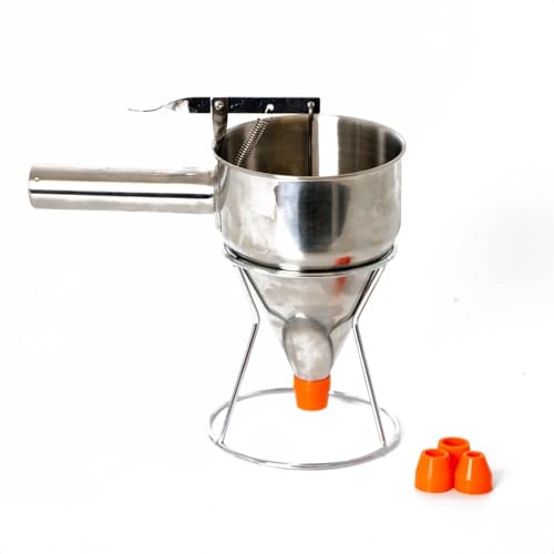 Stainless Steel Batter Dispenser with Stand