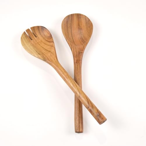 The Fine Living Co. Acacia Salad Servers