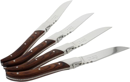Laguiole Connoisseur Rosewood Steak Knives (4 Count)