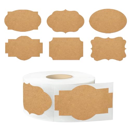 Dark Kraft 350 PCS Gift Tags Stickers