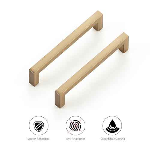Champagne Bronze Cabinet Handles Cabinet Pulls 3 (5 Count)