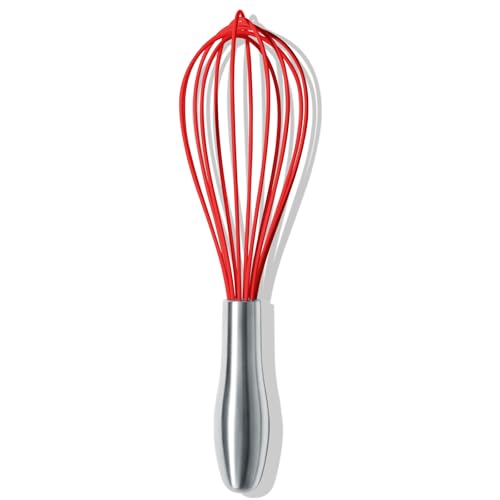 10 Inch Red Silicone Whisk