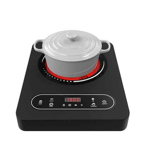 Electric Cooktop 1800W Single Burner Portable Electric Stove 110V Hot Plate