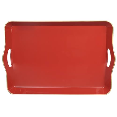 Large Red Decorative Tray