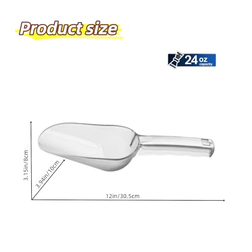 Plastic ice scoop for freezer