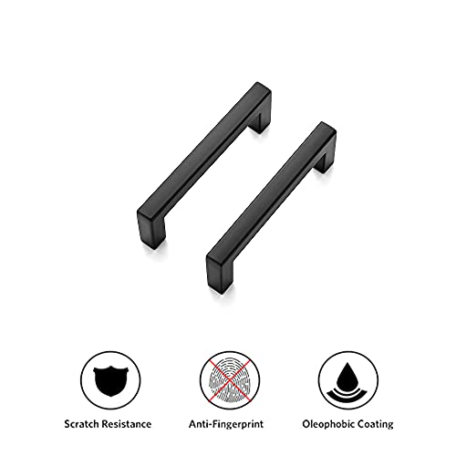 Matte Black Cabinet Handles Solid Cabinet Pulls (35 Count)