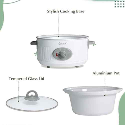 4.0 Quart Slow Cooker with Ceramic Nonstick Coating