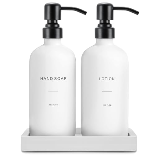 White Soap Dispenser Set (2 Count)