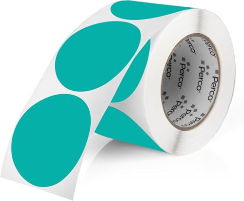 Teal Round Circle Dot Sticker 3