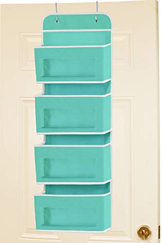 4 Clear Pocket Over Door Hanging Organizer