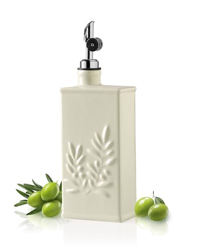 Sweejar Ceramic Olive Oil Dispenser Bottle for Kitchen
