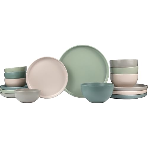 16 Piece Stoneware Dinnerware Set for 4