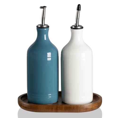 Sweejar Ceramic Olive Oil Dispenser Bottle Set