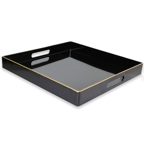 Black Decorative Tray for Living Room