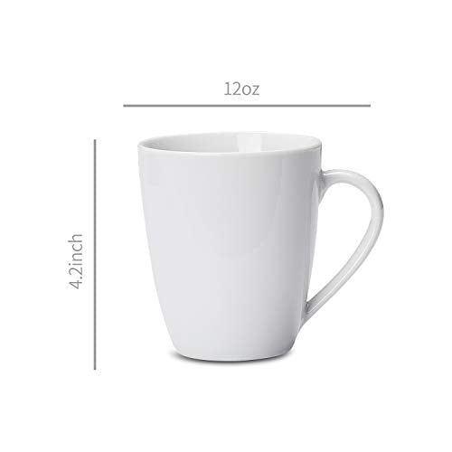 Porcelain Heat Resistant Coffee Mugs (12 Count)
