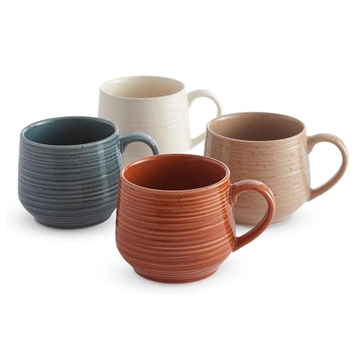 17.5 oz Stoneware Coffee Mugs Set of 4 (4 Count)