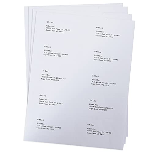 10 UP Sticker Labels
