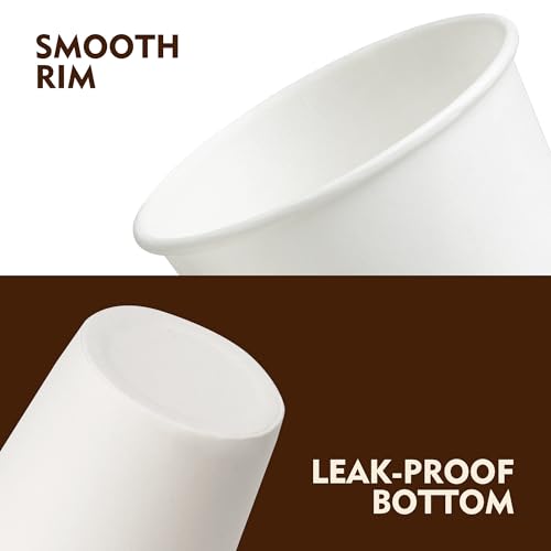3 oz 3000 Pack Small White Disposable Paper Cups (3000 Count)
