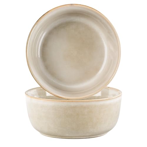 Ceramic Cereal Bowls Set of 2 for Kitchen (2 Count)