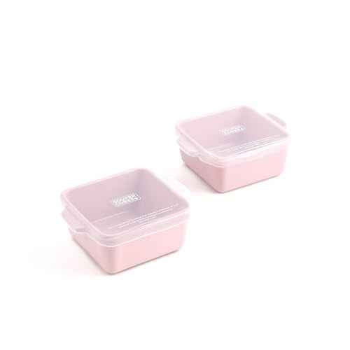 5x5" Ceramic Baking Dishes with Lids (2 Count)
