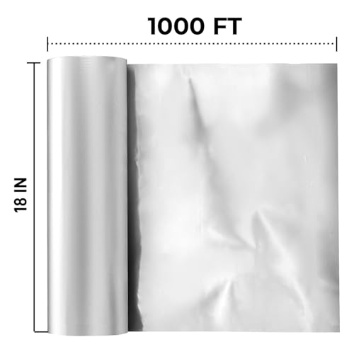 Aluminium Foil 18''x1000 Sq.Ft for Food (1000 Sq Ft)