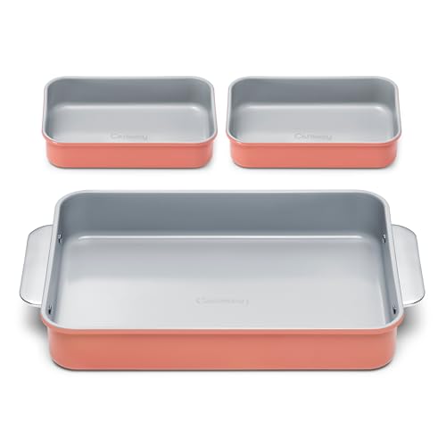 Non Stick Rectangle Baking Pan Set (3 Count)
