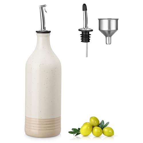 20 Oz Ceramic Olive Oil Dispenser Bottle
