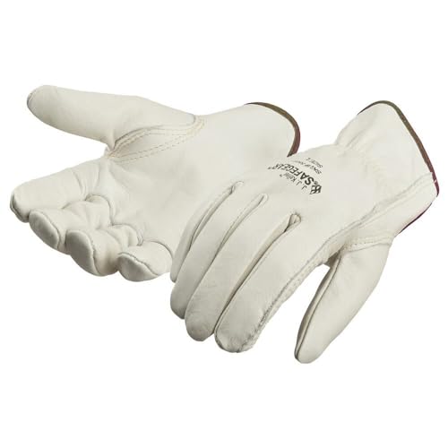 SAFEGEAR XL Cowhide Leather Work Gloves with Keystone Thumb (12 Count)