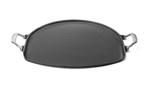 Cast Iron Grill Skillet and Pan with Forged Handles for Pizza