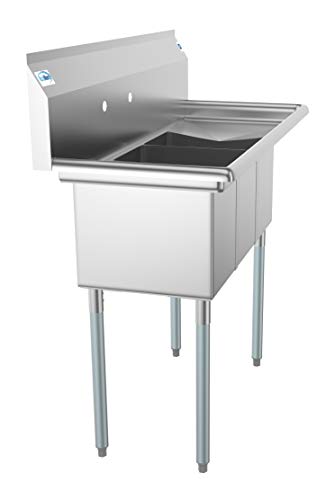 3 Compartment Stainless Steel NSF Commercial Kitchen Sink with Drainboard