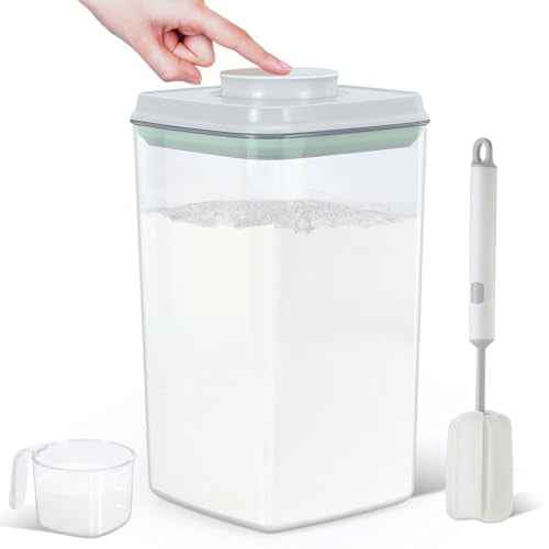 4.2 Qt Airtight Flour Rice Storage Container with Pop