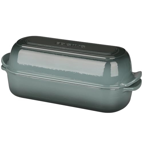Enameled Cast Iron Loaf Pan with Lid