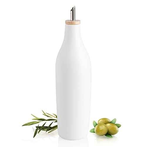Sweejar Matte Ceramic Olive Oil Dispenser Bottle with Spout