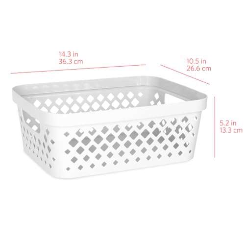 Plastic Storage Basket Set (6 Count)