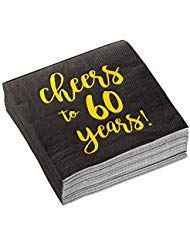 Cheers to 60 Years Cocktail Napkins (50 Count)