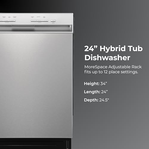 24" Hybrid Tub Dishwasher