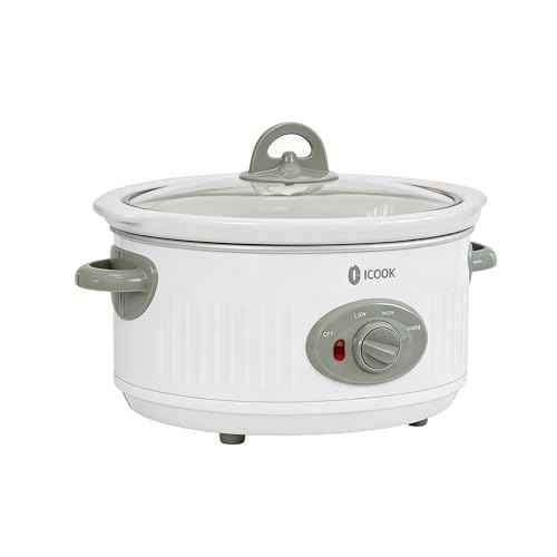 4.0 Quart Slow Cooker with Ceramic Nonstick Coating