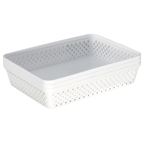 Plastic Storage Basket Set (3 Count)