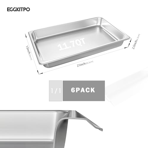 Full Size Steam Table Pans 6 (6 Count)