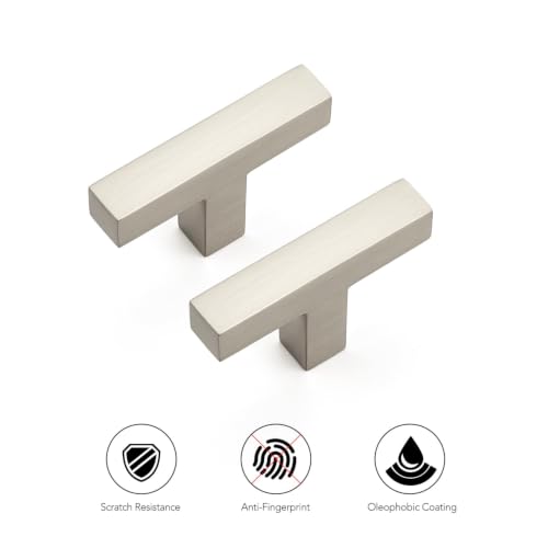 Brushed Nickel Cabinet Handles Cabinet Pulls Single Hole 30 Pack (30 Count)