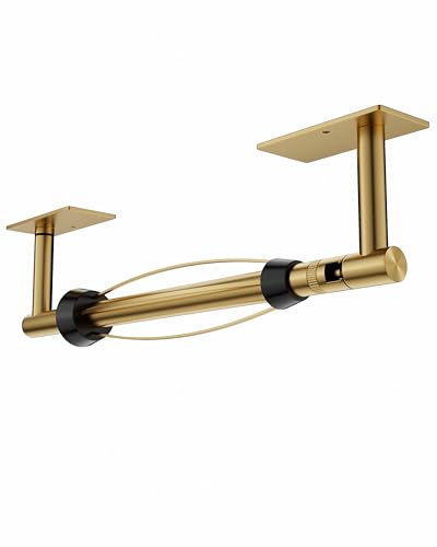 Gold Paper Towel Holder Under Cabinet with Damping Self Adhesive