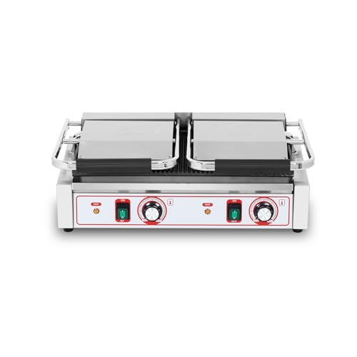 Commercial Panini Grill Grooved Press Sandwich Maker Industrial Panini Machine Single Grill Big