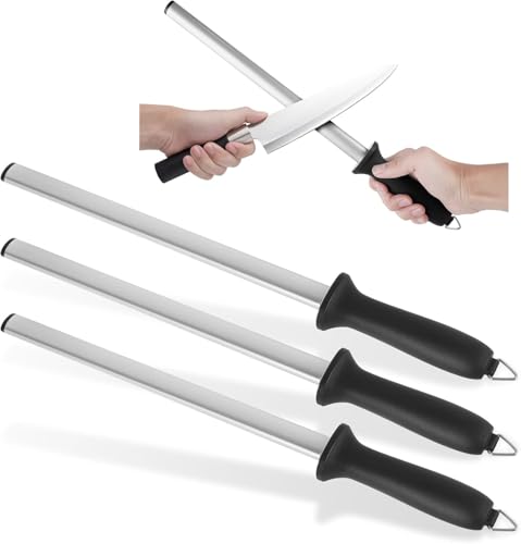 3 PCS Diamond Sharpening Steel (3 Count)