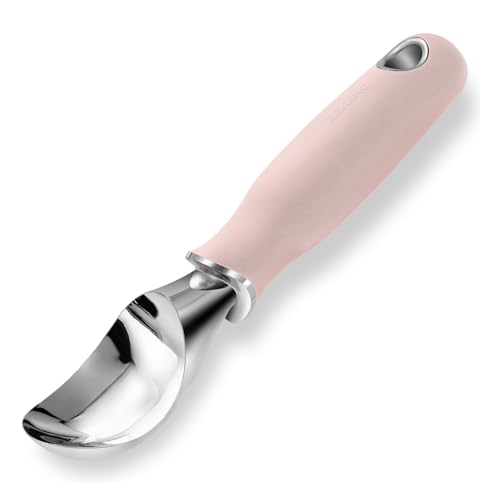 Premium Heavy Duty Ice Cream Scoop with Ergonomic Grip Handle