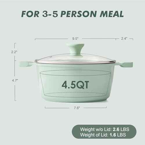 Ceramic Nonstick Stock Pot with Lid